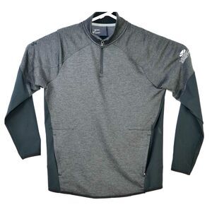 Gray Half-Zip UnderArmour Men's Shirt